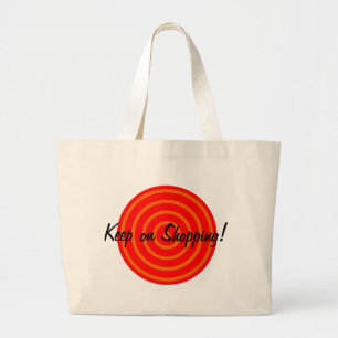 Colourful Concentric Circles Carry Bag