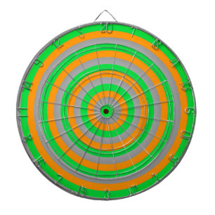 Colourful Concentric Circles Dartboard