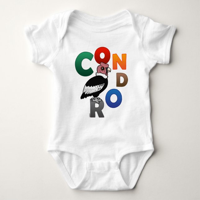 Colourful Condor Baby Bodysuit (Front)