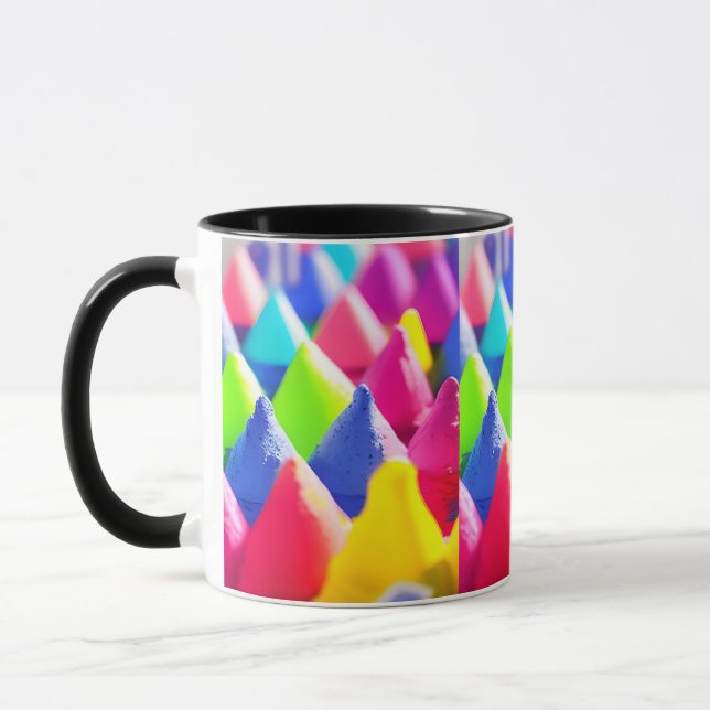 Colourful Cones  Mug (Left)