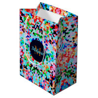Colourful Confetti Abstract Mosaic Pattern Neck Ti