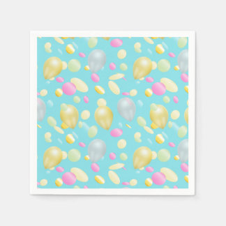 Colourful Confetti and Balloons Paper Napkins