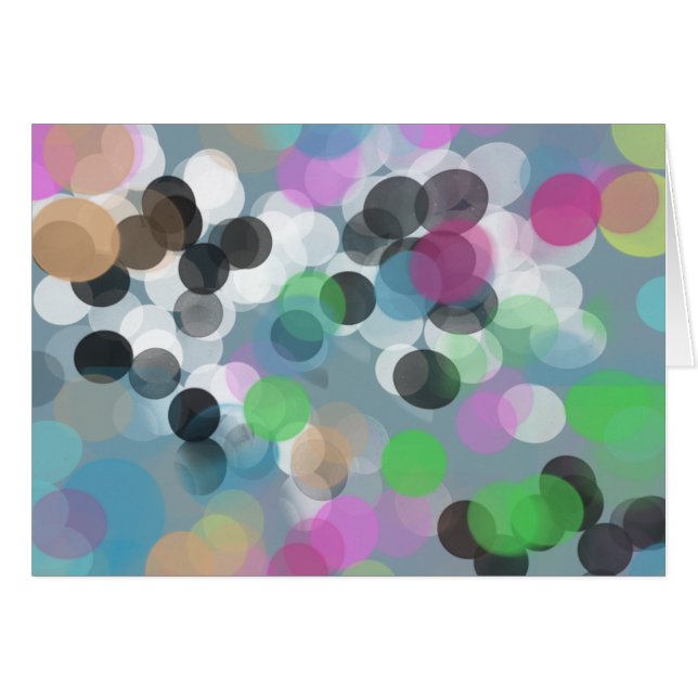 Colourful Confetti Bokeh Dots (Front Horizontal)