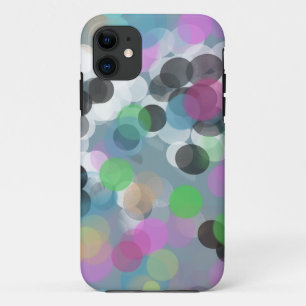 Colourful Confetti Bokeh Dots iPhone 11 Case