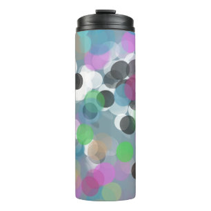 Colourful Confetti Bokeh Dots Thermal Tumbler