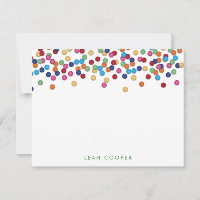 Colourful Confetti Card (Front)