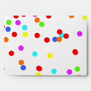 Colourful Confetti Children’s Birthday Party Envelope