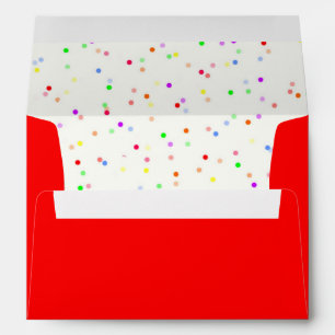 Colourful Confetti Children’s Birthday Party Envelope