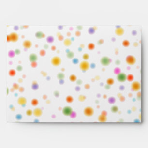 Colourful Confetti Dots Party Envelope