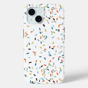 Colourful Confetti Fall Pattern iPhone 15 Case