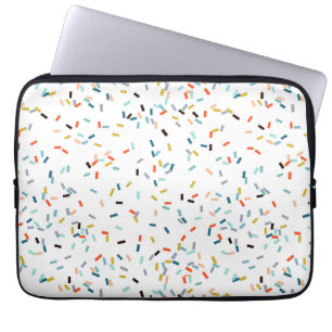 Colourful Confetti Fall Pattern Laptop Sleeve