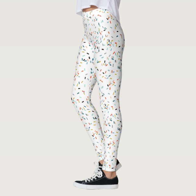 Colourful Confetti Fall Pattern Leggings (Left)