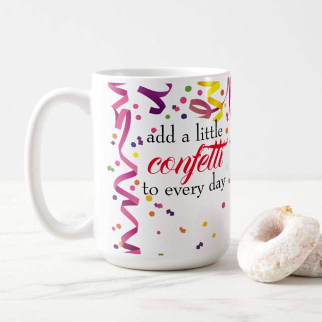 Colourful Confetti Mug (With Donut)