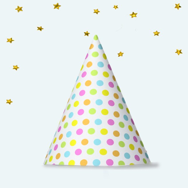 Colourful Confetti on White Party Hat (Creator Uploaded)