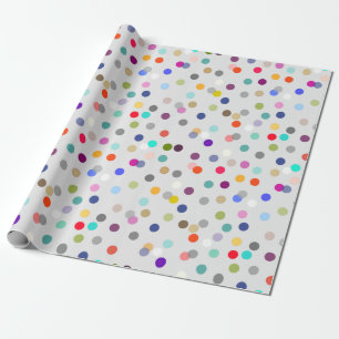 Colourful Confetti Print All-Occasion Gift Wrap