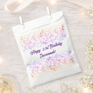 Colourful Confetti Special Occasion Template Favour Bag