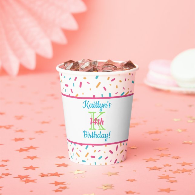 Colourful Confetti Sprinkles | Party Paper Cups (Insitu)