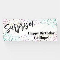 Colourful Confetti Surprise Birthday Party