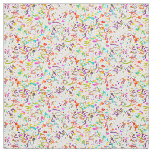 Colourful Confetti Toss Artwork Fabric