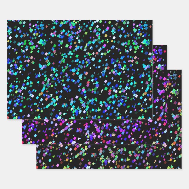 Colourful Confetti Wrapping Paper Sheet (Set)