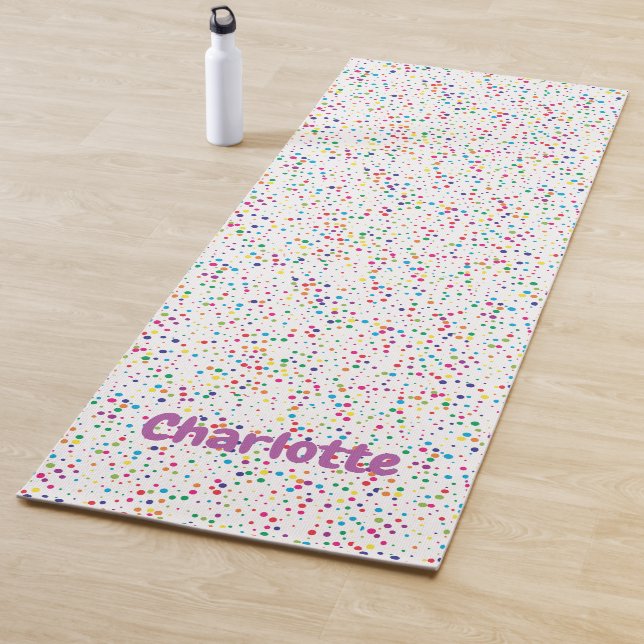Colourful confetti Yoga Mat (In Situ)