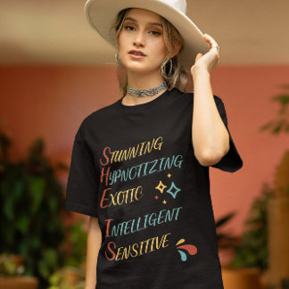 Colourful Confidence: Funny & Simple Gift for Her T-Shirt