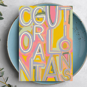 Colourful Congratulation well done Foil Card