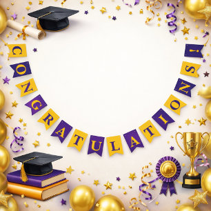 Colourful “Congratulations” Banner for Celebration