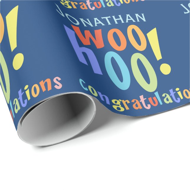 Colourful Congratulations Wrapping Paper (Roll Corner)