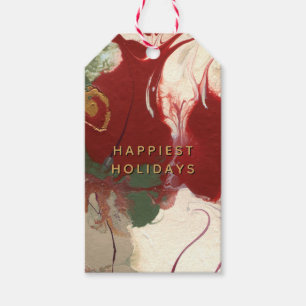 Colourful Contemporary Painted Abstract Holiday Gift Tags