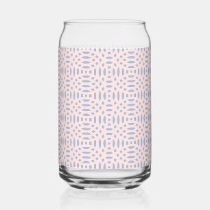Colourful Contemporary Shapes Pattern Can Glass