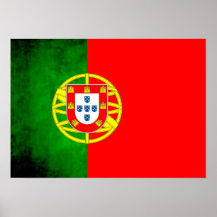 Colourful Contrast PortugueseFlag Poster