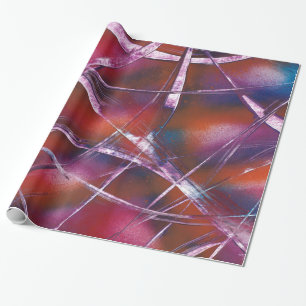 Colourful Contrasting Ribbon Wrapping Paper