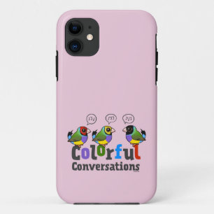 Colourful Conversations Birdorable Gouldian Finche iPhone 11 Case