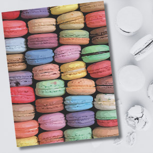 Colourful Cookie French Macaron Postcard
