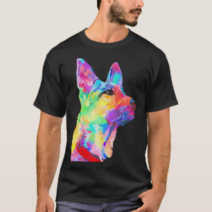 Colourful Cool German Shepherd T-Shirt