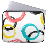 Colourful, cool, modern,trendy brush stroke circle
