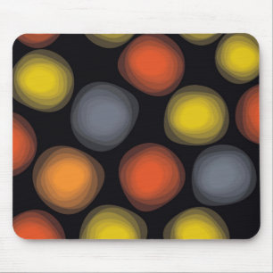 Colourful, cool, modern, trendy flower abstraction mouse pad
