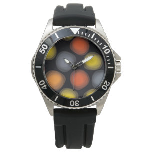 Colourful, cool, modern, trendy flower abstraction watch