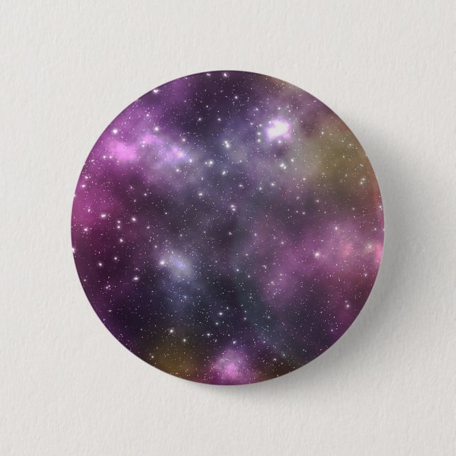 Colourful Cool Nebula and Stars in Space 6 Cm Round Badge (Front)