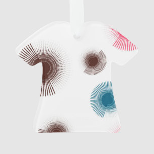 Colourful, cool, trend urban brush strokes circles ornament