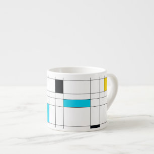 Colourful, cool, trendy, modern illustration art espresso cup