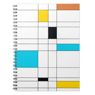 Colourful, cool, trendy, modern illustration art notebook