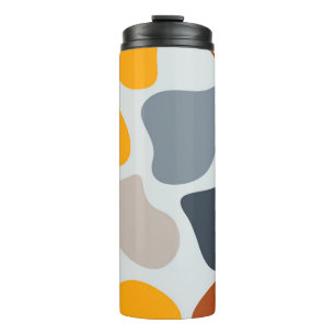 Colourful, cool, trendy, modern organic geometric thermal tumbler