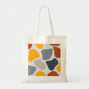 Colourful, cool, trendy, modern organic geometric tote bag