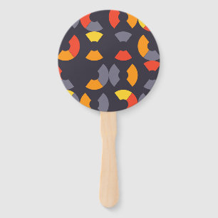 Colourful, cool, trendy, modern, urban circular ar hand fan