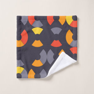 Colourful, cool, trendy, modern, urban circular wash cloth