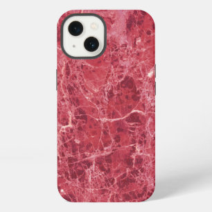 Colourful Coral Red Marble iPhone 13 Case