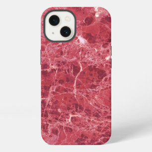 Colourful Coral Red Marble Texture  iPhone 13 Case