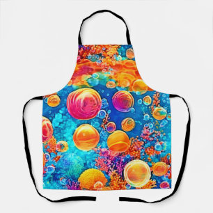 Colourful Coral Reef Bubbles Apron
